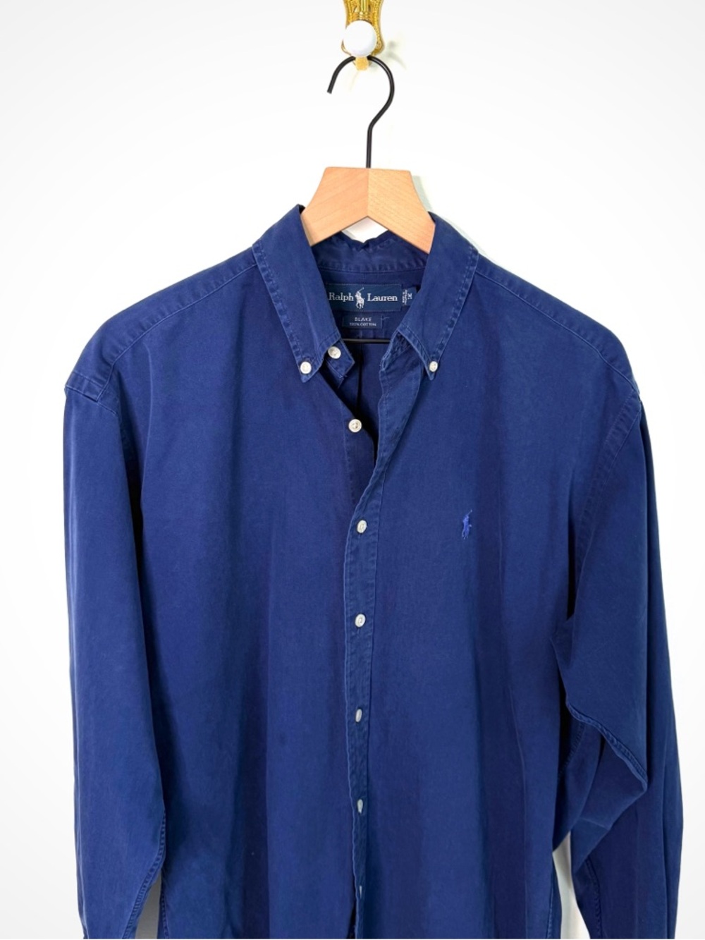 Vintage Polo Ralph Lauren Washed Blue Button Down - Blake Fit | M